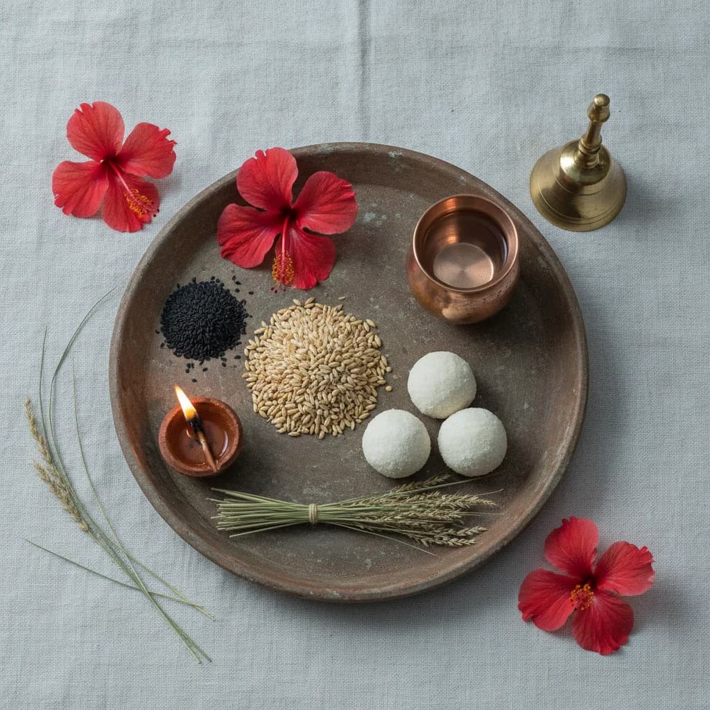 सर्व पितृ पिंड तर्पण थाली