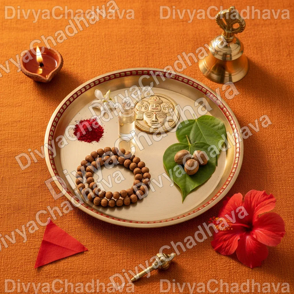 Panchmukhi Yantra Sindoor-Chola Thali