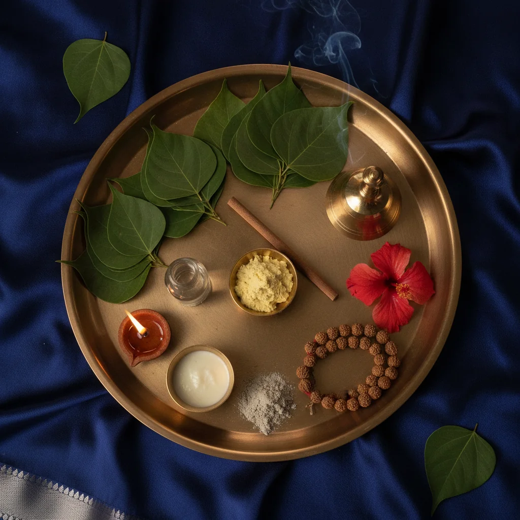 मनोकामना पूर्ति रुद्राक्ष थाली