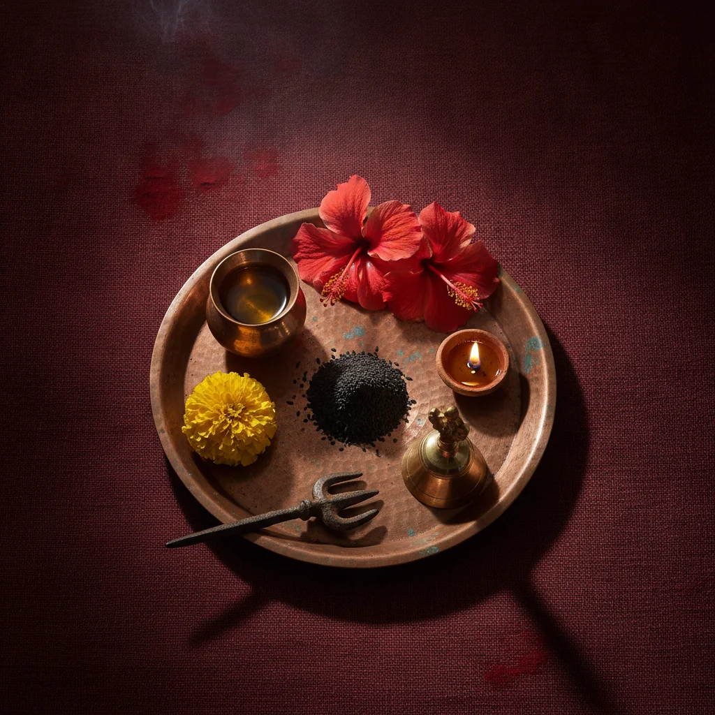 सरसों तेल + काला तिल चढ़ावा