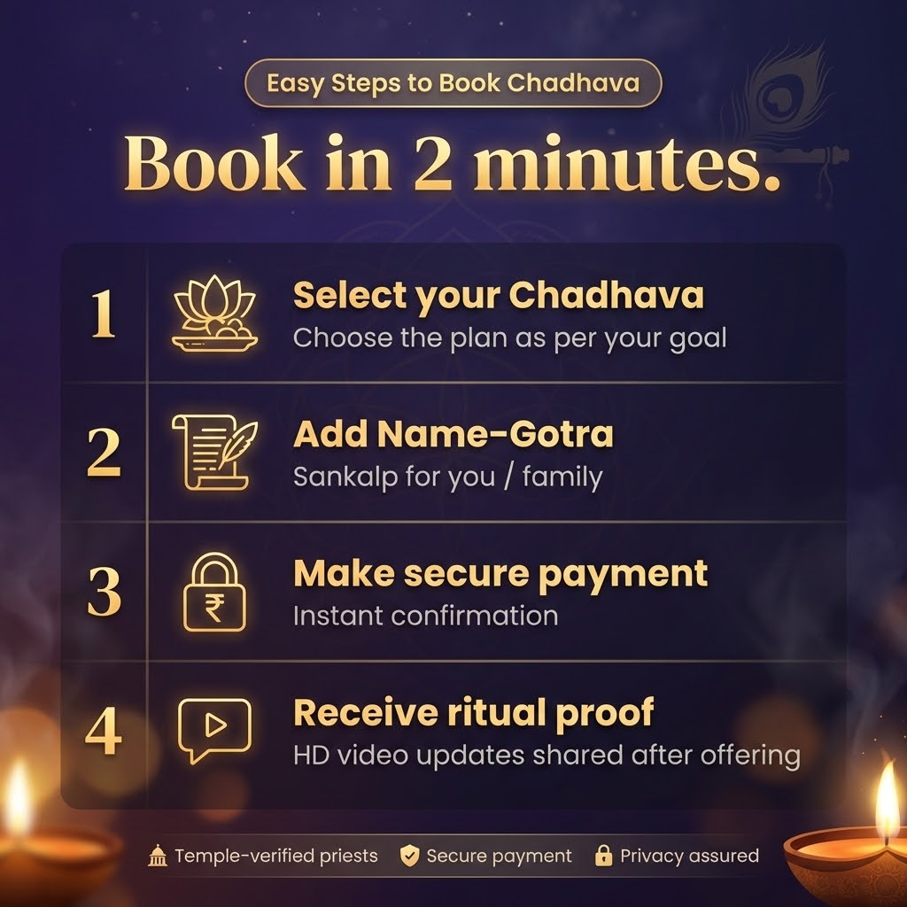 Easy Steps to Book Chadhava