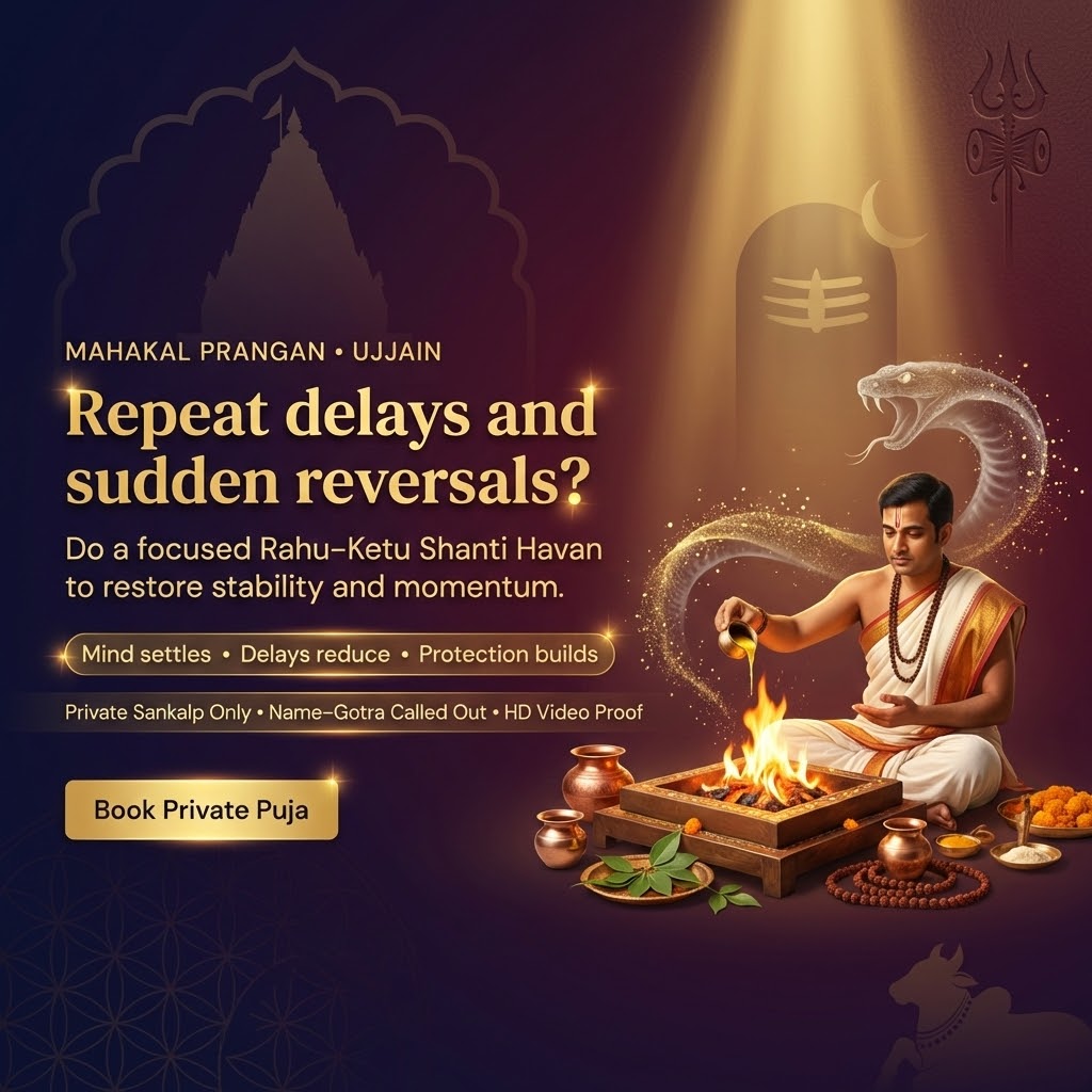 Mahakaleshwar Kala Sarp Shanti Puja + Vedic Havan for Delay Removal, Mental Calm, and Stability