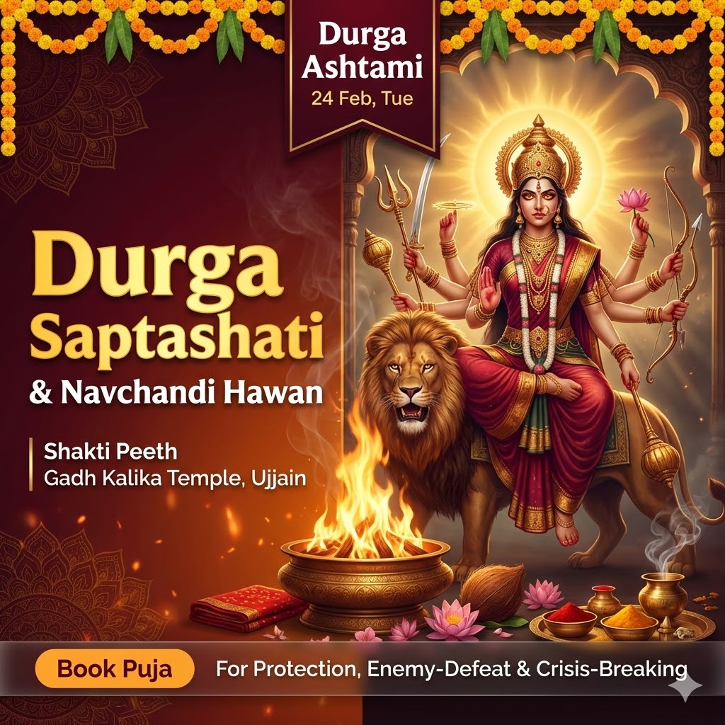 Durga Saptshati Path + Navchandi Hawan — End the Negativity Before It Touches Your Home